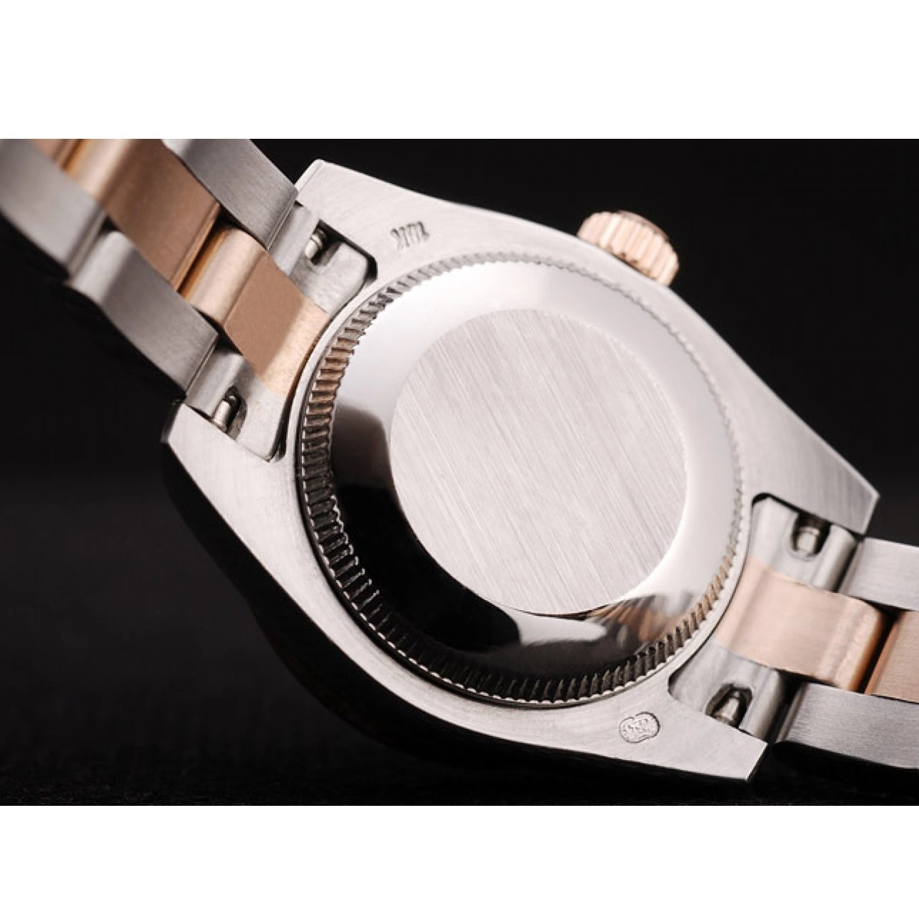 Aaa fake watches Case Brushed DateJust Diamond Plated Brown Stainless Dial Rolex Steel 0822